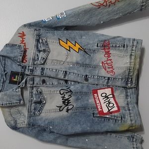 DEMOLITION graphic jean jacket size M